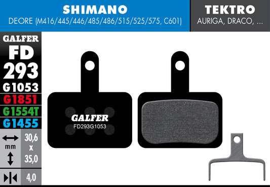 Galfer - Bike Standard Brake Pad Shimano Deore