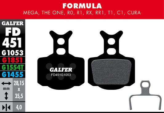Galfer - Bike Standard Brake Pad Formula R - Mega - The One
