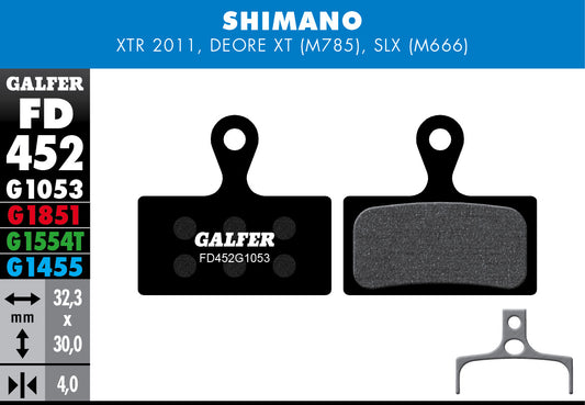Galfer - Bike Standard Brake Pad Shimano Xtr - Slx