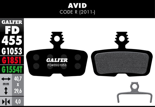 Galfer - Bike Standard Brake Pad Avid Code R (11-)