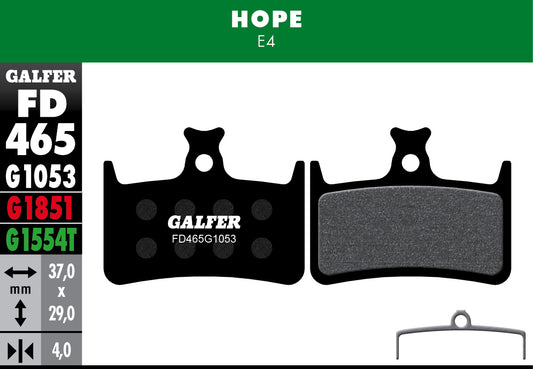 Galfer - Bike Standard Brake Pad Hope E4