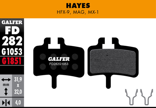 Galfer - Bike Standard Brake Pad Hayes Mag - Hfx - Mx1
