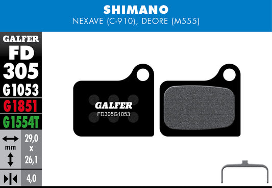 Galfer - Bike Standard Brake Pad Shimano Nexave