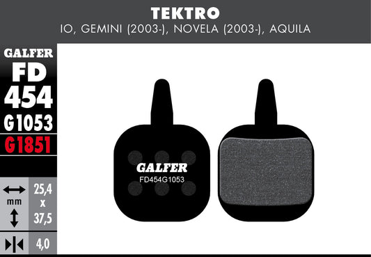 Galfer - Bike Standard Brake Pad Tektro Gemini - Novela