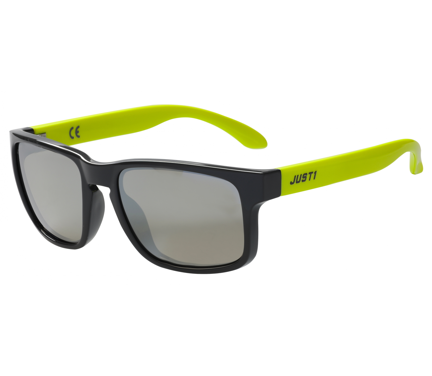 JUST1 KICKFLIP GREY/FLUO YELLOW with silver mirror lens